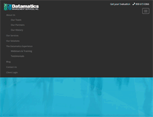 Tablet Screenshot of datamaticsinc.com